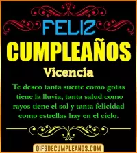 GIF Frases de Cumpleaños Vicencia